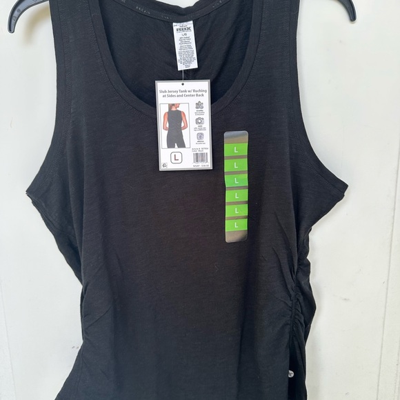 RBX Slub tank w Ruching at sides and center back size large - Picture 5 of 7